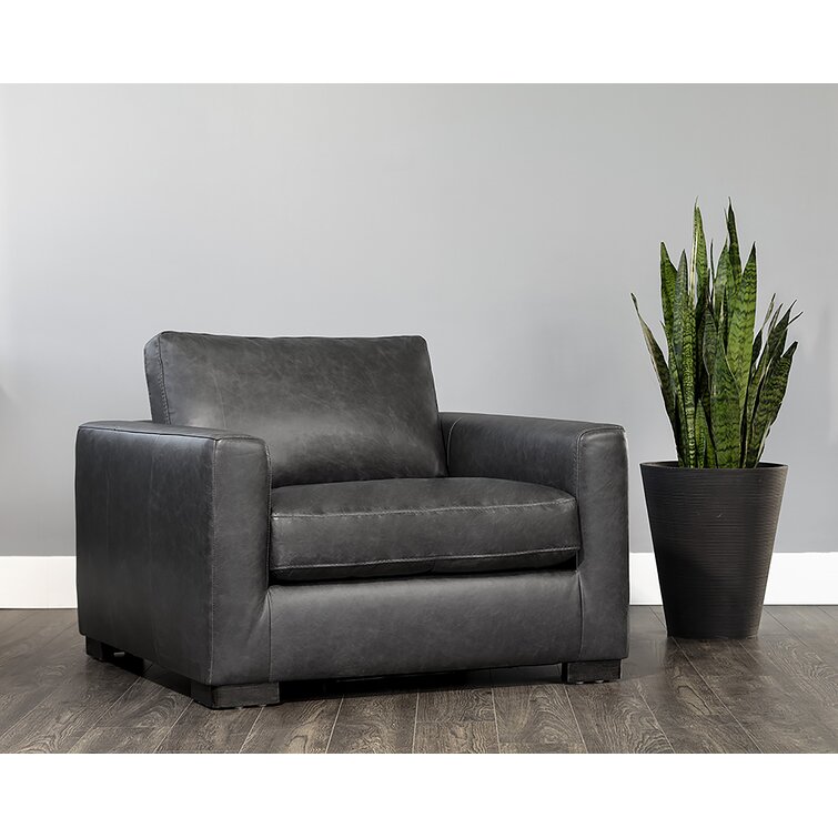 Restoration hardware leather online armchair